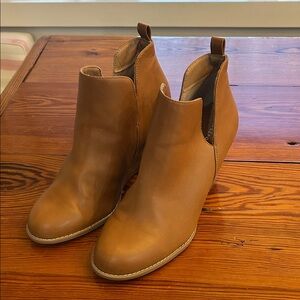 Report Tan Ankle Booties
